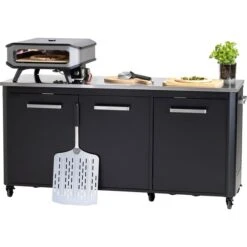 Cozze Pizzaschaufel Mit Löchern, 40 X 35cm, Grillbesteck -Flammen Werk Geschäft Cozze Pizzaschaufel mit L chern 40 x 35cm Grillbesteck@@1918657 1