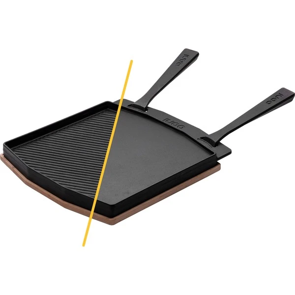 Ooni Doppelseitige Grizzler-Platte, Grillplatte 3 Ooni Doppelseitige Grizzler-Platte, Grillplatte