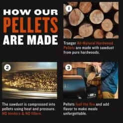 Traeger Hartholz Pellets KIRSCHE, 9kg, Brennstoff -Flammen Werk Geschäft Traeger Hartholz Pellets KIRSCHE 9kg Brennstoff@@1730892 4