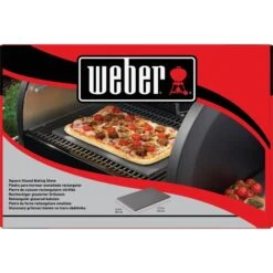 Weber Glasierter Pizzastein 18414, Eckig 44cm X 30cm -Flammen Werk Geschäft Weber Glasierter Pizzastein 18414 eckig 44cm x 30cm@@1808790 3
