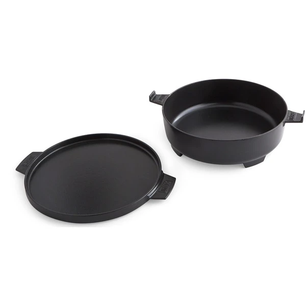 Weber Gourmet BBQ System 2in1 Dutch Oven & Pfanne 4 Weber Gourmet BBQ System 2in1 Dutch Oven & Pfanne – Bild 2