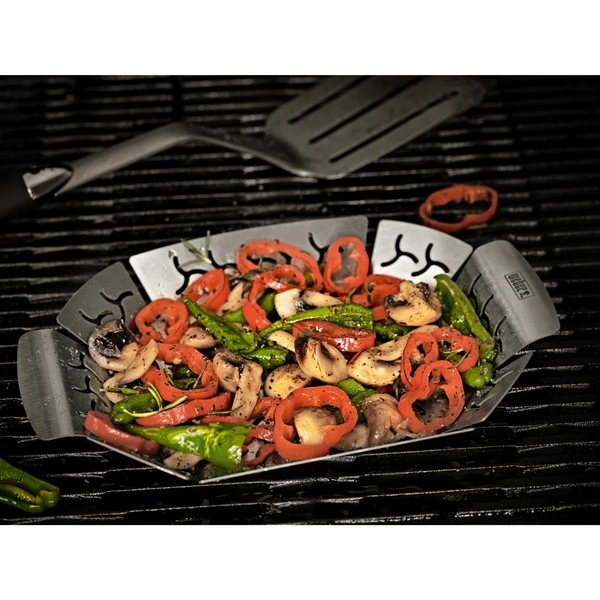Weber Premium Gemüse-Grillkorb 6677, Gemüsekorb – Bild 2