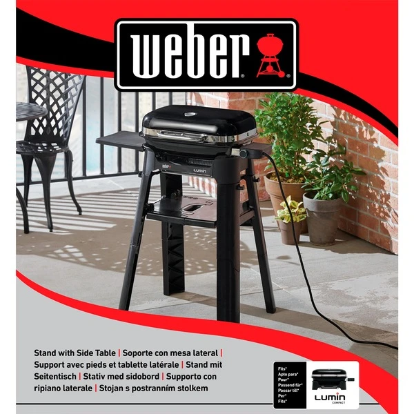 Weber Stand Mit Seitentisch Für Lumin Compact Elektrogrill 6616, Grill-Untergestell – Bild 8